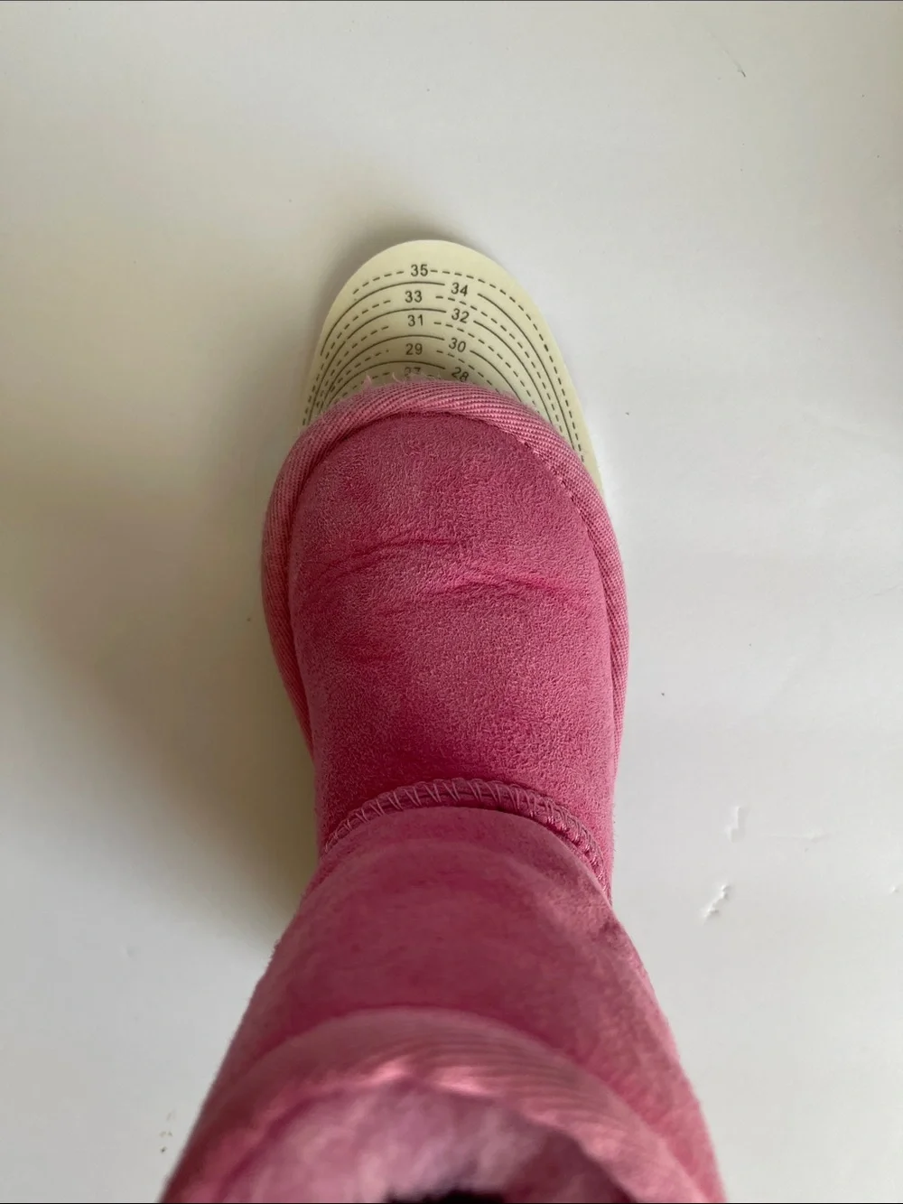 UGG pink suede glitter Sherpa boots 10